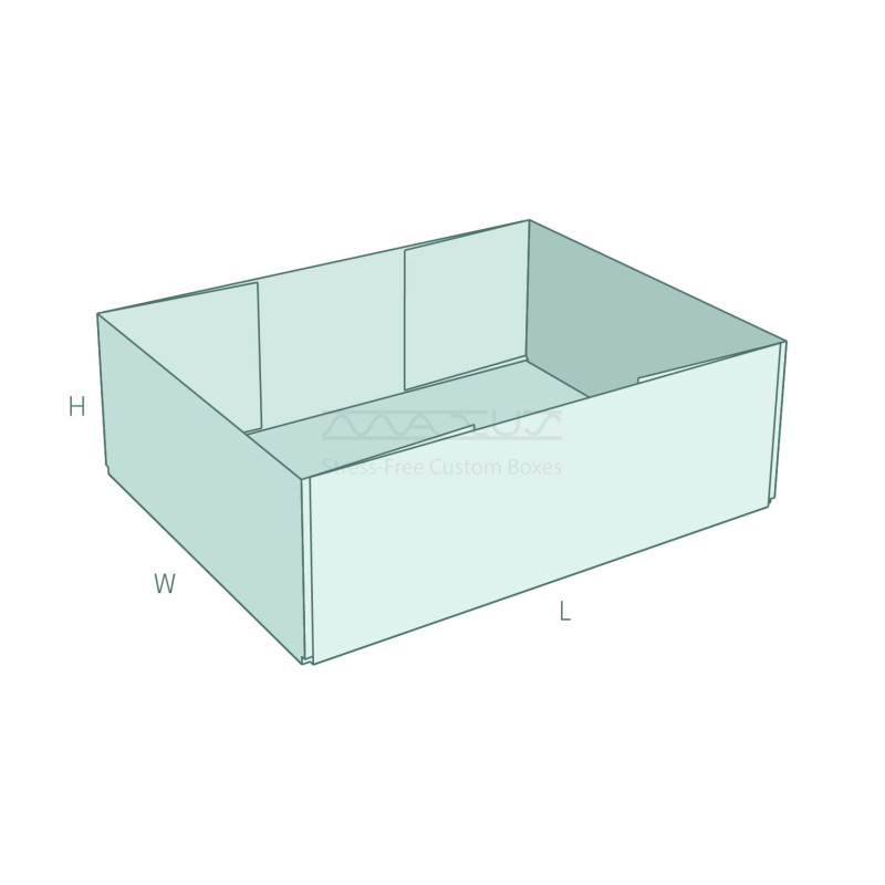 FEFCO 0452 - Tray aus Wellpappe FEFCO 0452 - Tray aus Wellpappe