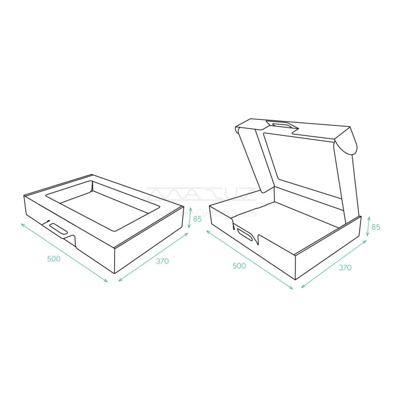 Corrugated Cardboard Suitcase with Handle