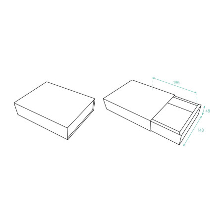Box mit doppelten Wänden und Hülse