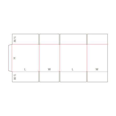 FEFCO 0201 Regulärer Schlitzbehälter (RSC)