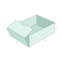 FEFCO 0422 Tray - Verpackung aus Wellpappe mit 3D-Vorschau | MAZUS