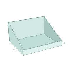 FEFCO 0804 - Gestalten Sie Ihr eigenes Theken-Display-Tray mit 3D | MAZUS