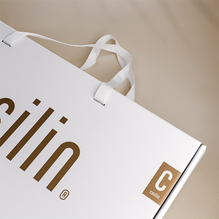 Textilverpackung mit individuellem Druck Textilverpackung mit individuellem Druck