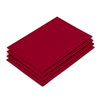 Bögen aus rotem (CHERRYRED) Karton