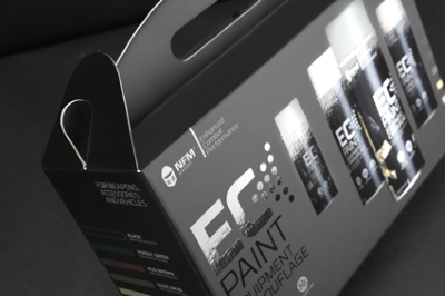UV finish enhances text visibility on offset paper.